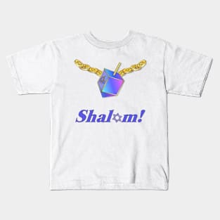 Shalom Gold Coins Hanukkah Kids T-Shirt